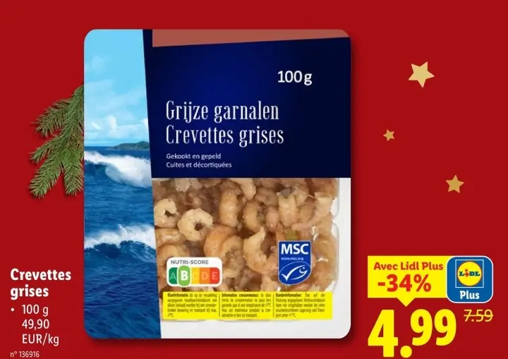 Offre: Crevettes grises