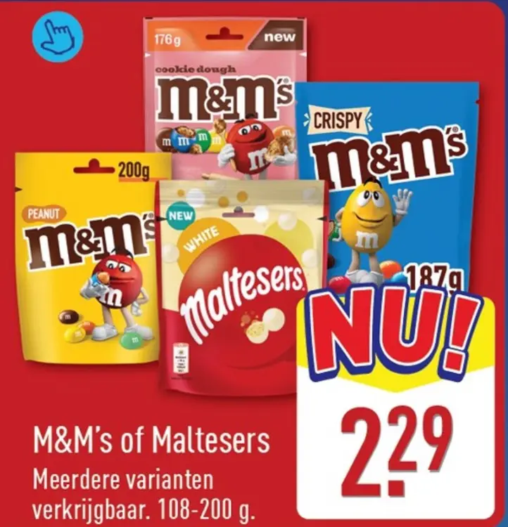 Aanbieding: M&M's of Maltesers