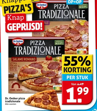 Aanbieding: Dr. Oetker pizza tradizionale