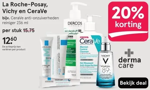 Aanbieding: La Roche-Posay, Vichy en CeraVe