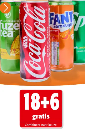 Promotie: Coca-Cola, Fuze Tea, Fanta, Sprite
