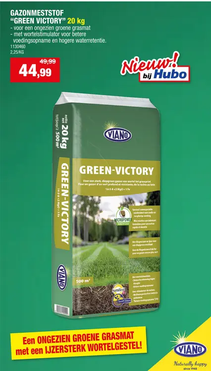 Promotie: Viano Green Victory 14-3-8 gazonmeststof 20kg