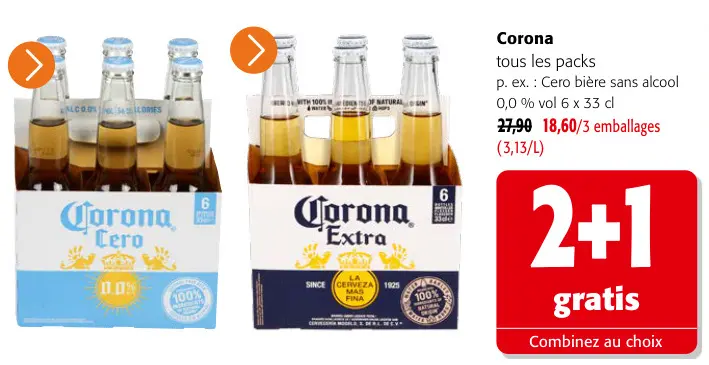 Offre: Corona tous les packs