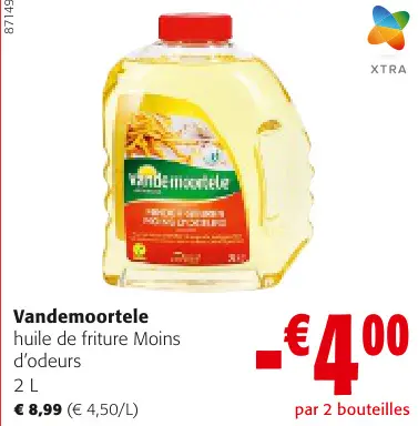 Offre: huile de friture Moins d'odeurs