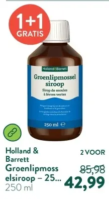 Aanbieding: Groenlipmossel elsiroop