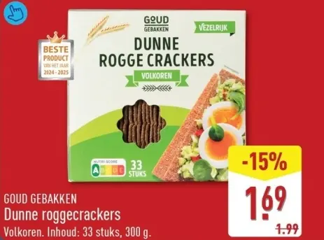 Aanbieding: Dunne roggecrackers