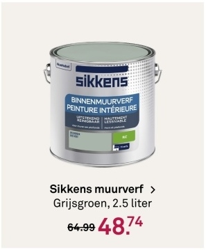 Aanbieding: Sikkens muurverf