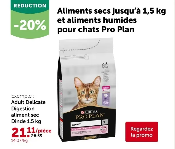 Offre: Aliments secs jusqu'à 1,5 kg et aliments humides