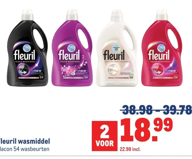Aanbieding: Fleuril wasmiddel