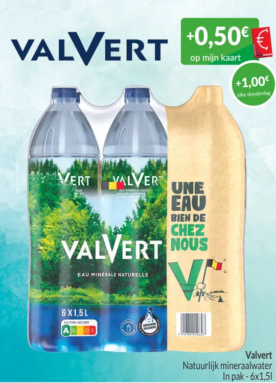 Promotie: Valvert Natuurlijk mineraalwater