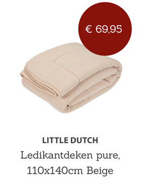 Aanbieding: Little Dutch Ledikantdeken Pure - 110x140 cm.