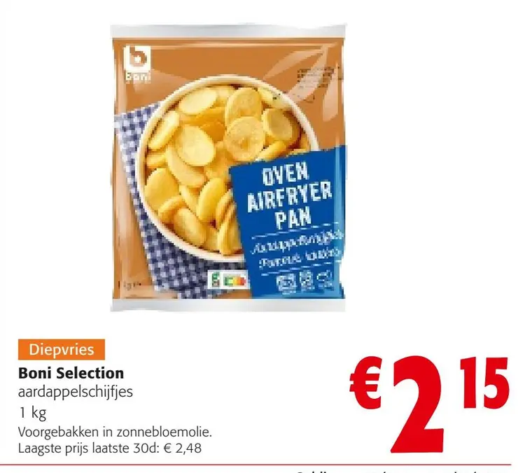 Aanbieding: aardappelschijfjes