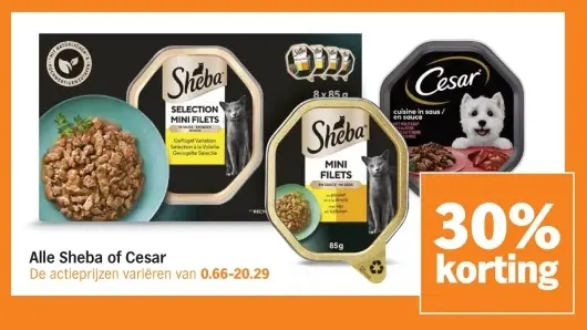 Aanbieding: Alle Sheba of Cesar