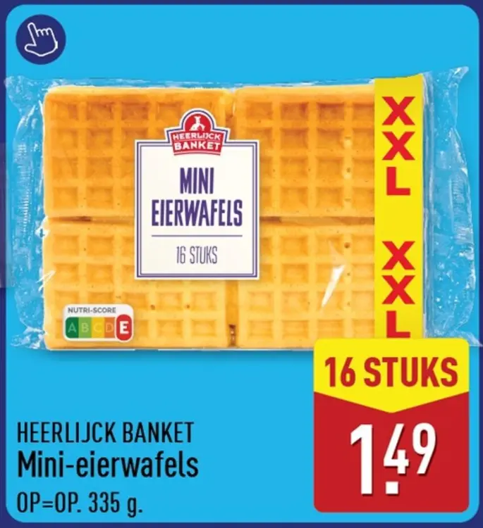 Aanbieding: Heerlijck Banket Mini-eierwafels