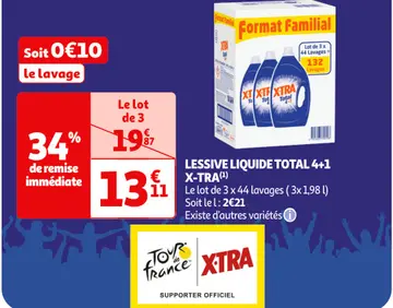 Offre: LESSIVE LIQUIDE TOTAL 4+1