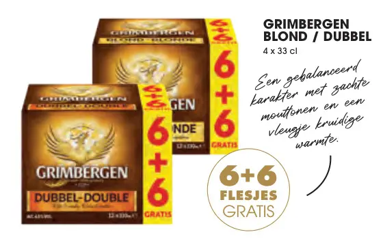 Promotie: Grimbergen blond / dubbel