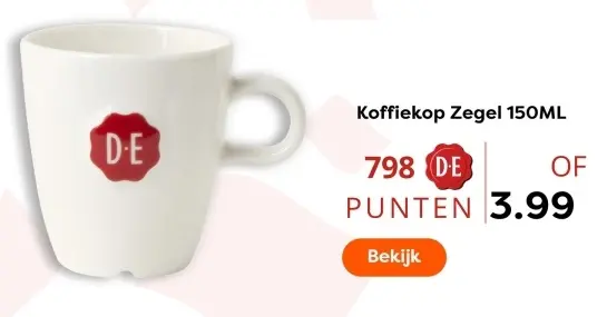 Aanbieding: Koffiekop Zegel 150ML