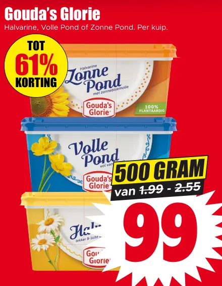 Aanbieding: Halvarine, Volle Pond of Zonne Pond