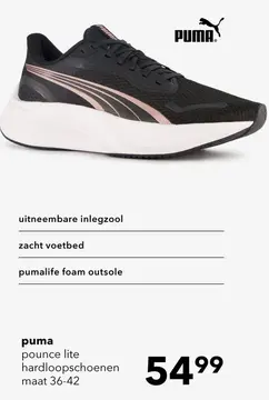 Aanbieding: Puma Pounce Lite dames hardloopschoenen zwart