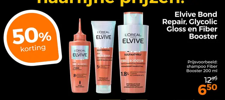 Aanbieding: Elvive Bond Repair, Glycolic Gloss en Fiber Booster