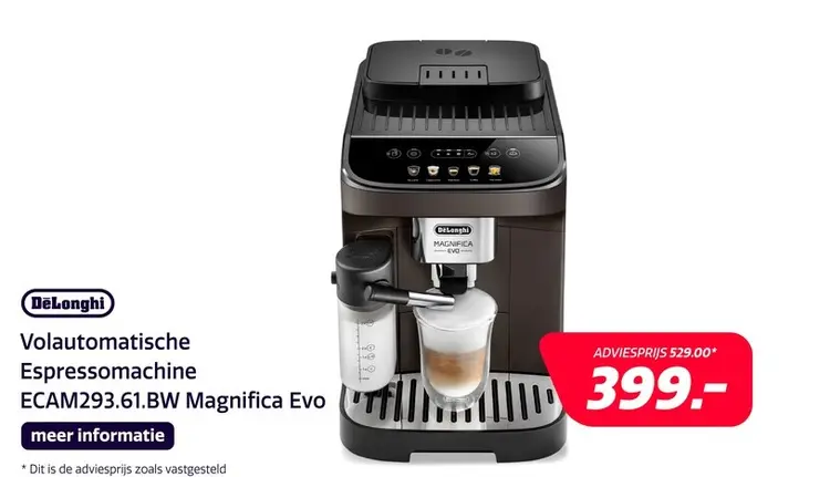 Aanbieding: De'Longhi ECAM293.61.BW Magnifica Evo