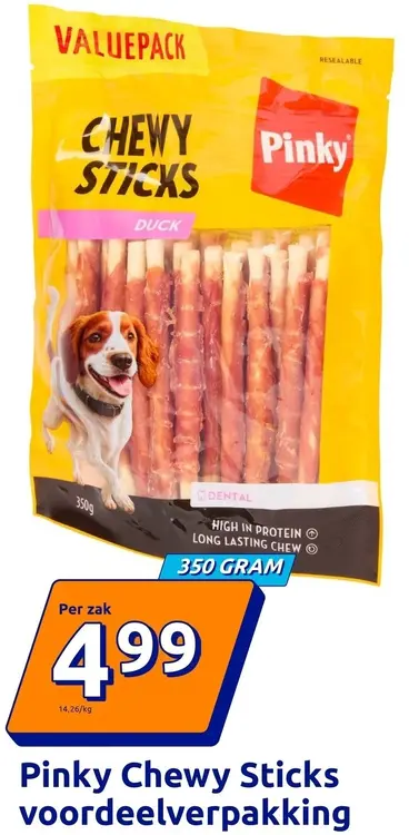 Aanbieding: Pinky Chewy Sticks voordeelverpakking