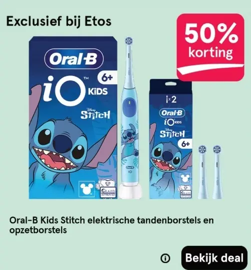 Aanbieding: Oral-B Kids Stitch elektrische tandenborstels