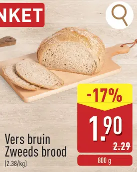Promotie: Vers bruin Zweeds brood