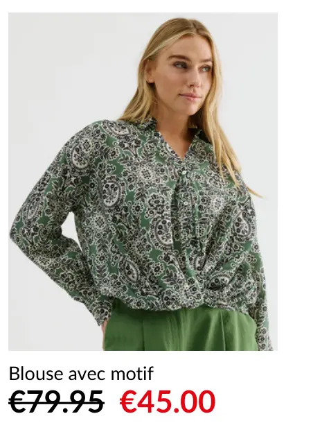 Offre: Blouse avec motif