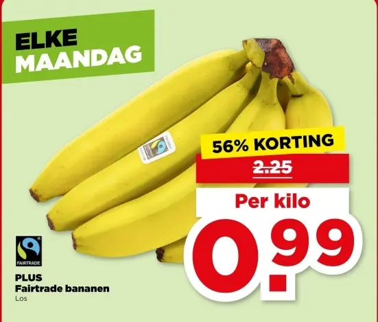 Aanbieding: Fairtrade bananen