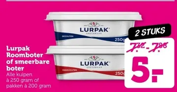 Aanbieding: Lurpak Roomboter of smeerbare boter