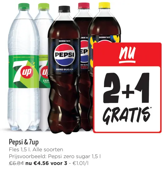 Aanbieding: Pepsi & 7up