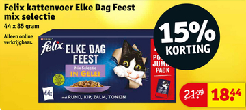 Aanbieding: Felix kattenvoer Elke Dag Feest mix selectie