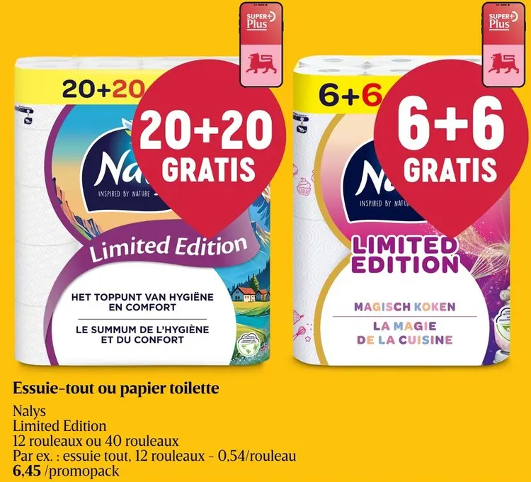 Offre: Essuie-tout ou papier toilette