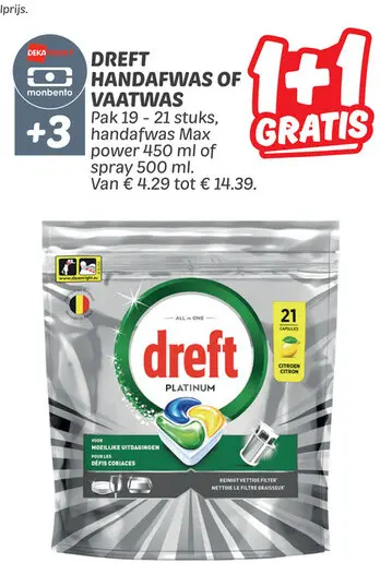 Aanbieding: Dreft handafwas of vaatwas
