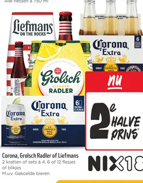 Aanbieding: Corona, Grolsch Radler of Liefmans