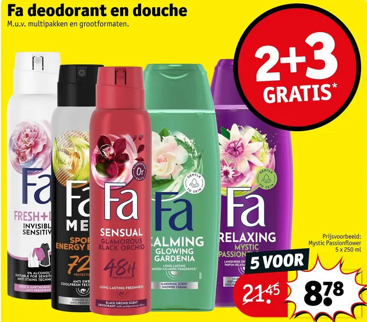Aanbieding: Deodorant en douche