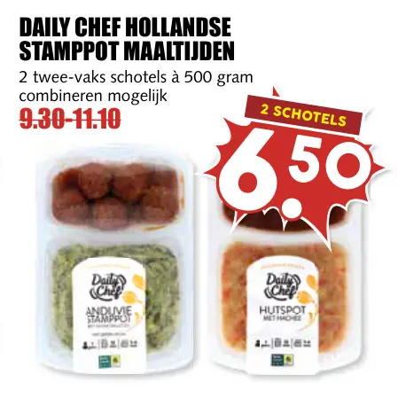 Aanbieding: Hollandse stamppot maaltijden