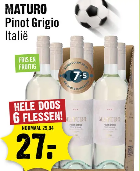 Aanbieding: Maturo Pinot Grigio 75 cl