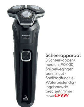 Aanbieding: Philips Scheerapparaat S5585/35 shaver series  5000 Wet & Dry