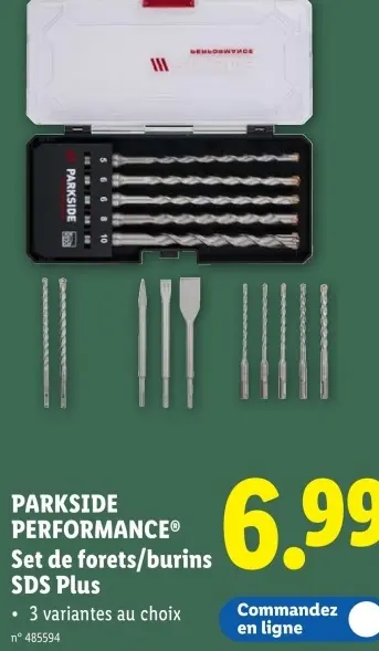 Offre: Set de forets/burins SDS Plus