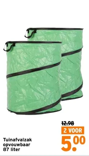 Aanbieding: Tuinafvalzak opvouwbaar