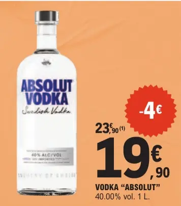 Aanbieding: Absolut vodka