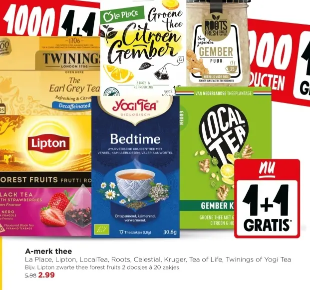 Aanbieding: A-merk thee