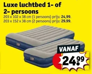 Promotie: Luxe luchtbed 1- of 2- persoons