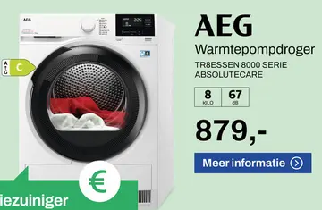 Aanbieding: AEG Warmtepompdroger