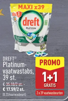 Promotie: Platinum-vaatwastabs