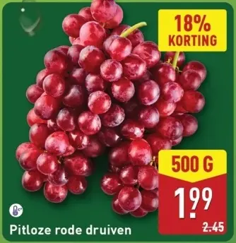 Aanbieding: Pitloze rode druiven