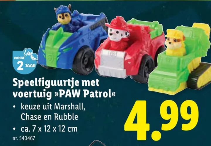 Promotie: Speelfiguurtje met voertuig