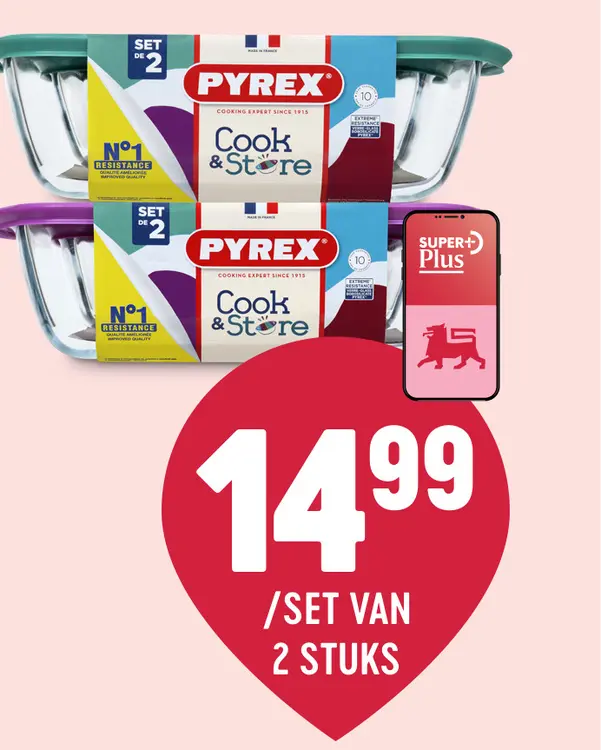 Promotie: Pyrex Cook & Store Set